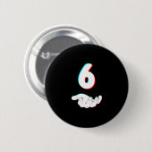 Lustiges 67 Six Seven Meme Paar passendes Hallowee Button (Vorne & Hinten)