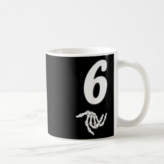 Lustiges 67 Six Seven Meme Paar passendes Hallowee Kaffeetasse (Rechts)