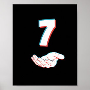 Lustiges 67 Six Seven Meme-Paar passendes Hallowee Poster