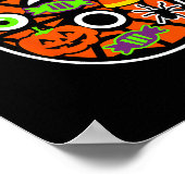 Lustiges 67 Six Seven Meme Paar passendes Hallowee Poster (Ecke)