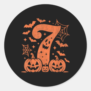 Lustiges 67 Six Seven Meme-Paar passendes Hallowee Runder Aufkleber