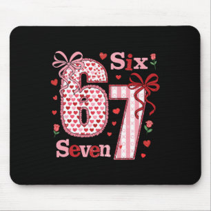 Lustiges 67 Valentins 6 7 Meme Six Seven Bruh Für Mousepad
