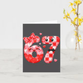 Lustiges 67 Valentins Meme Six Seven Herz 6 7 Frau Karte (Gelbe Blume)