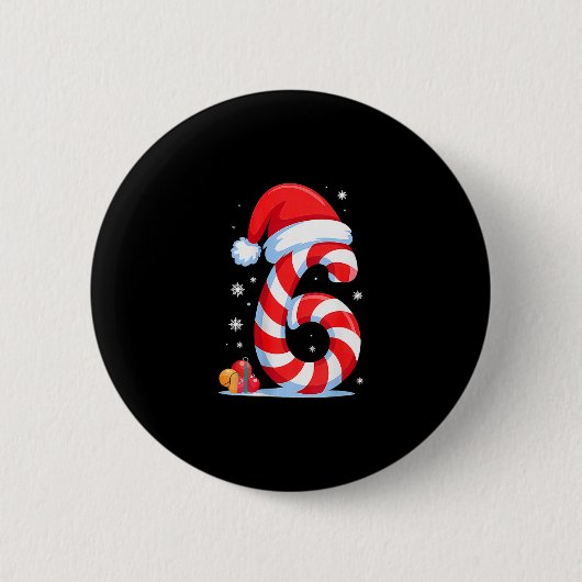 Lustiges 67 Weihnachten 6 7 Sechs Sieben Meme 6 7  Button (Vorderseite)