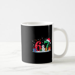 Lustiges 67 Weihnachten 6 7 Sechs Sieben Meme 6 7  Kaffeetasse