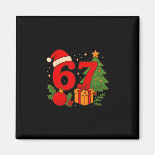 Lustiges 67 Weihnachten 6 7 Sechs Sieben Meme 6 7 Magnet