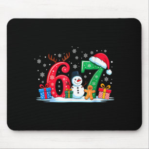 Lustiges 67 Weihnachten 6 7 Sechs Sieben Meme 6 7  Mousepad