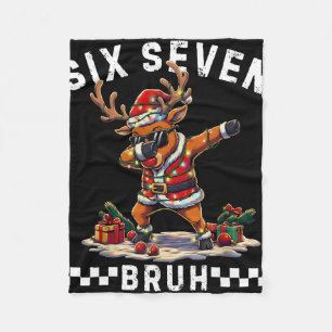 Lustiges 67 Weihnachten Six Seven Meme Dabbing Ren Fleecedecke