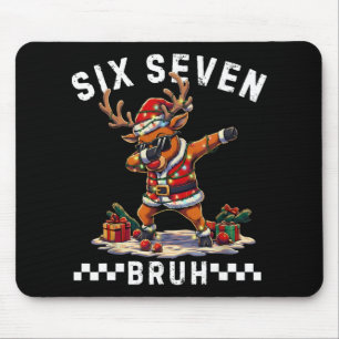 Lustiges 67 Weihnachten Six Seven Meme Dabbing Ren Mousepad