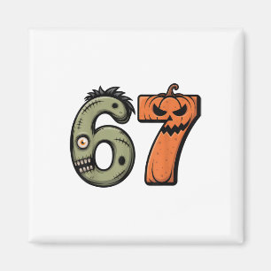 Lustiges 6 7 Halloween-Kostüm-Meme 67 Halloween _2 Magnet