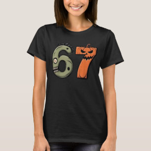 Lustiges 6 7 Halloween-Kostüm Meme 67 Halloween T-Shirt