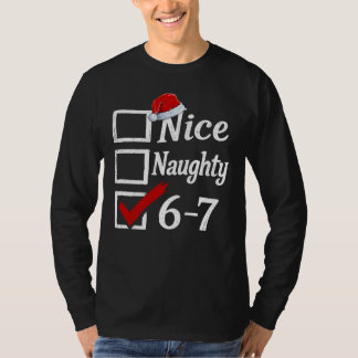 Lustiges 6-7 Meme Schön Unanständig 67 Weihnachten T-Shirt