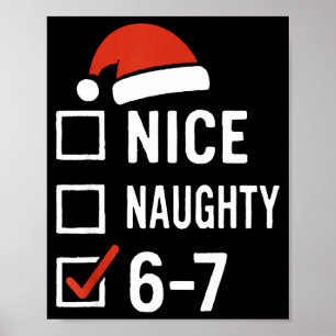 Lustiges 6-7 Meme Schön Unanständiges Weihnachten, Poster