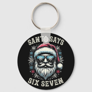 Lustiges 6-7 Meme Weihnachten Santa Sechs Sieben G Schlüsselanhänger