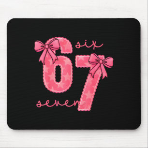 Lustiges 6 7 Sechs Sieben 67 Meme Valentinstag Mousepad