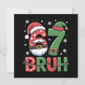 Lustiges 6 7 Sechs Sieben Bruh-Meme Weihnachten Sa (Vorderseite)