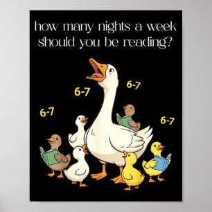 Lustiges 6 7 Sechs Sieben Lesen Für Lehrer Kinder Poster