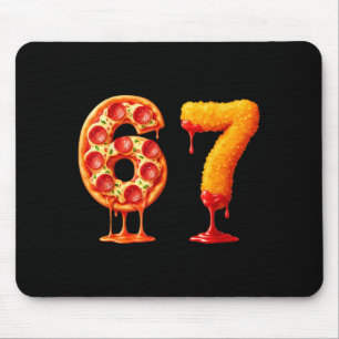 Lustiges 6 7 Zza-Nugget-Meme Six Seven 67 Foodies Mousepad