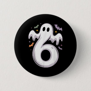 Lustiges 6-Geister-Meme-Halloween-Kostüm passendes Button