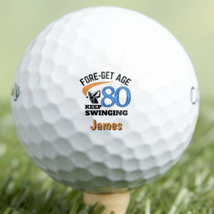 Lustiges 80. Geburtstagsgeschenk für Bruder – Weit Golfball