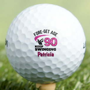 Lustiges 90. Geburtstagsgeschenk für Schwester Wei Golfball