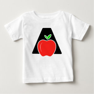 Lustiges A für Apfel Baby T-shirt