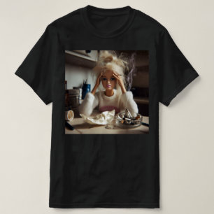 Lustiges, abgenutztes Puppen-Gesicht-Meme raucht s T-Shirt