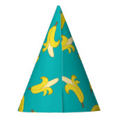 Lustiges abgezogenes Bananenmuster Partyhütchen (Rückseite)