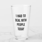 Lustiges Abkommen mit Leuten Glas (Vorderseite)