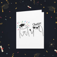 Lustiges Absolventen-ChatGPT-Doodle-Feier-Design