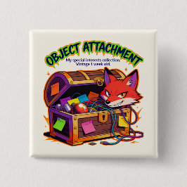 Lustiges ADHD Autism Meme-Geschenk Objekt-Anhängli Button