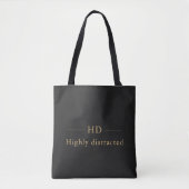Lustiges ADHD-Luxus-Monogramm – Eleganter benutzer Tasche (Vorderseite)