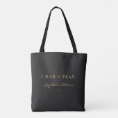 Lustiges ADHD-Luxus-Monogramm – Eleganter benutzer Tasche (Rückseite)