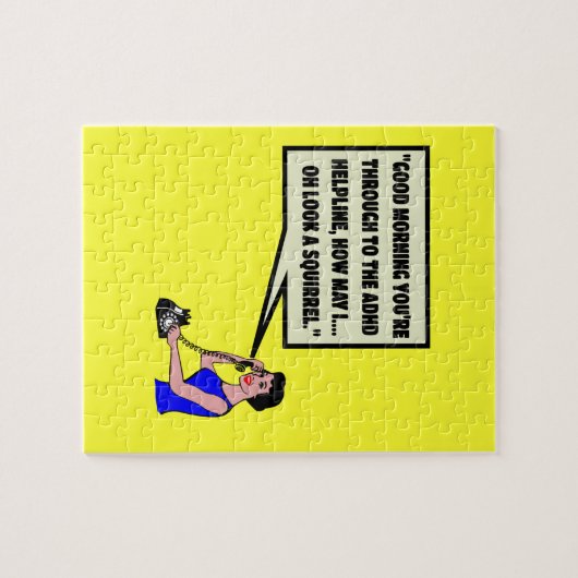 Lustiges ADHD Puzzle (Horizontal)