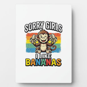 Lustiges Affen-Banane-Vintage-Stickerei-Shirt-Desi Fotoplatte
