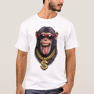 Lustiges Affen-Goldkettchen-T-Shirt – Cooler urban T-Shirt