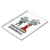 Lustiges Affen-Paar Valentinstag T-Shirt Notizblock (Linke Seite)