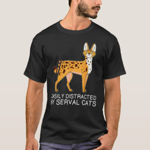 Lustiges afrikanisches Tier, das leicht von Serval T-Shirt
