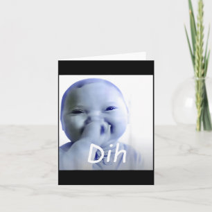 Lustiges Ai Baby Dih Meme Brainrot Karte