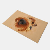 Lustiges Airedale Terrier Fußmatte (Schrägansicht)