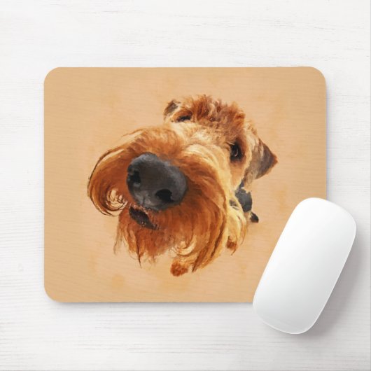 Lustiges Airedale Terrier Mousepad (Mit Mouse)