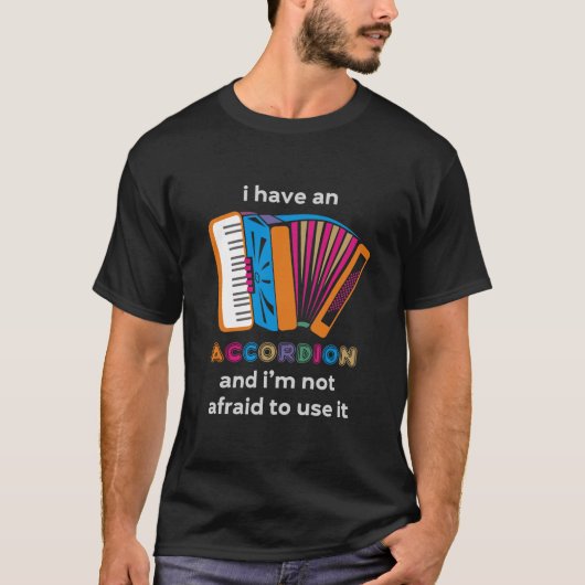 Lustiges Akkordeon T-Shirt (Vorderseite)