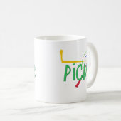 Lustiges Akronym PICKNICK Kaffeetasse (VorderseiteRechts)