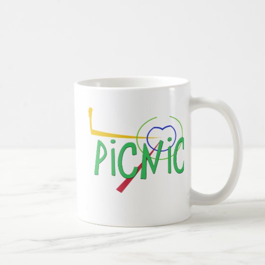 Lustiges Akronym PICKNICK Kaffeetasse (Rechts)