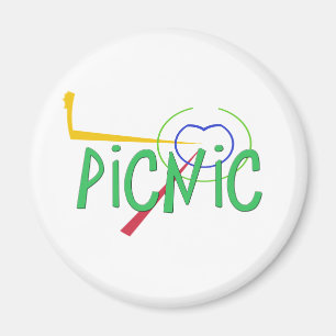 Lustiges Akronym PICKNICK Magnet