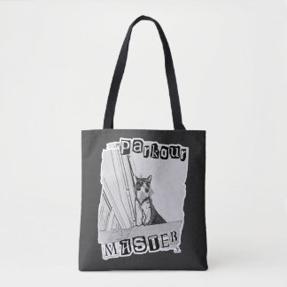 Lustiges aktives Parkour-Master-Punk-Kitty-Design Tasche