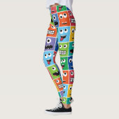 Lustiges albernes Monster-Muster-buntes Leggings (Links)
