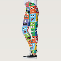 Lustiges albernes Monster-Muster-buntes