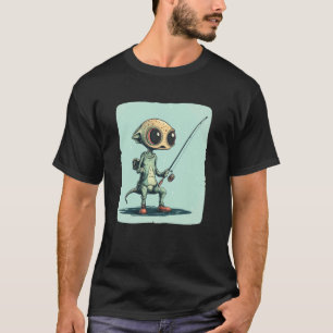 Lustiges Alien-Angler-Outfit für Jungen und Mädche T-Shirt