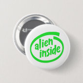 Lustiges alien button (Vorne & Hinten)